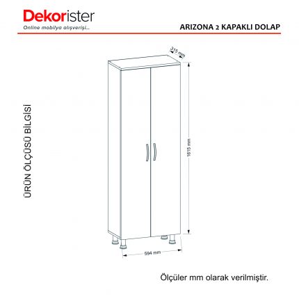 Dekorister - Turkish Furniture Manufacturer - Home Furniture Producer Companies From Turkey - Arizona 2 Doors Multi Purpose Cabinet White